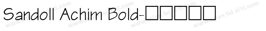 Sandoll Achim Bold字体转换